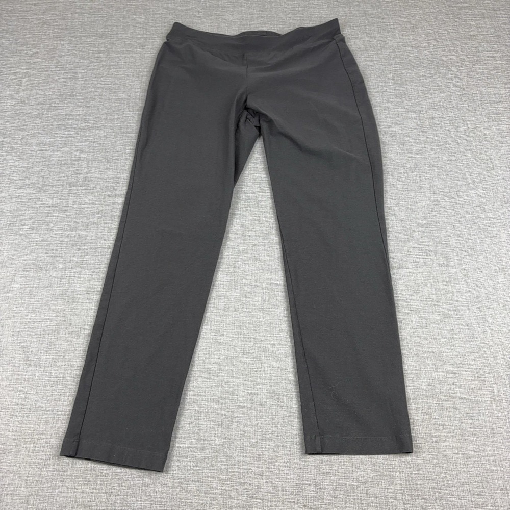 Eileen Fisher Pants Womens Small Petite Gray Pull On Straight Leg Stretch